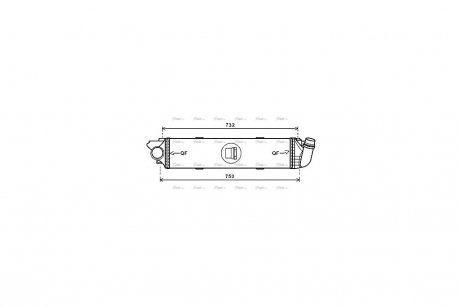 Интеркулер AVA AVA COOLING RT4622