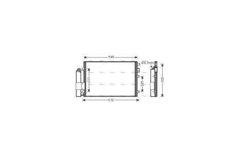 Радиатор кондиционера AVA AVA COOLING RT5376D