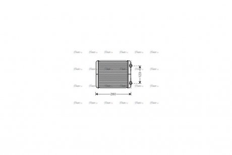 Радиатор отопителя салона Renault Laguna II AVA AVA COOLING RT6344