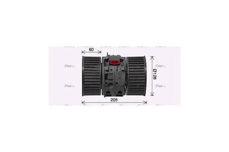 Вентилятор обігрівача салону Renault Trafic III Vivaro II Scenic III (RT8654) AVA AVA COOLING 'RT8654