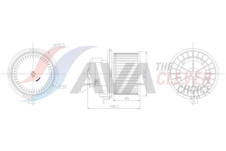 Вентилятор отопителя Renault Koleos (08-) AVA AVA COOLING 'RT8688