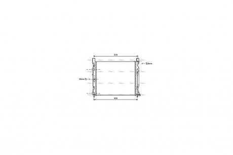 Радиатор охлаждения двигателя AVA AVA COOLING RTA2470