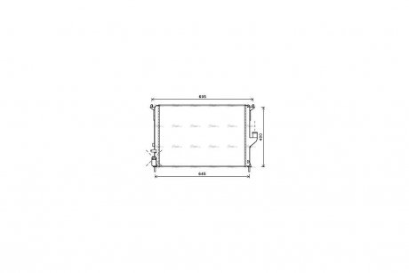 Радиатор охлаждения двигателя AVA AVA COOLING RTA2477