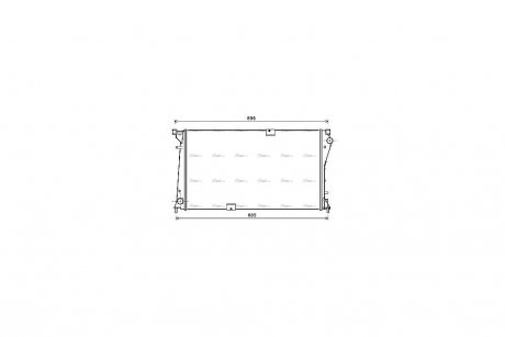 Радиатор охлаждения двигателя AVA AVA COOLING RTA2490