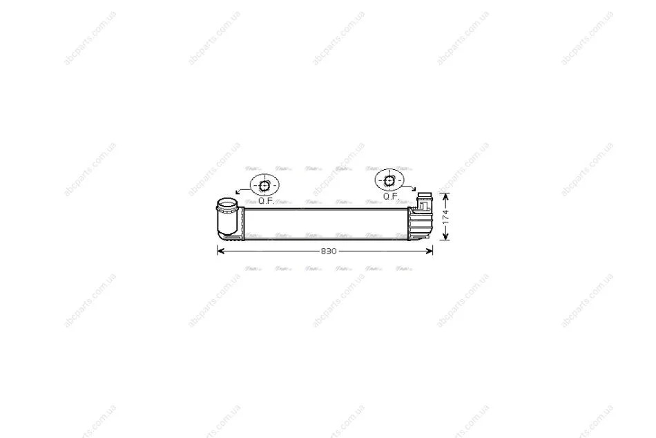 Інтеркулер Renault Megane III 1,6CDI 1,9DCI 2,0TCe AVA AVA COOLING RTA4411 (фото 1)