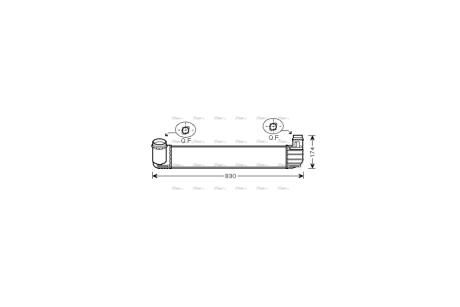 Інтеркулер Renault Megane III 1,6CDI 1,9DCI 2,0TCe AVA AVA COOLING RTA4411