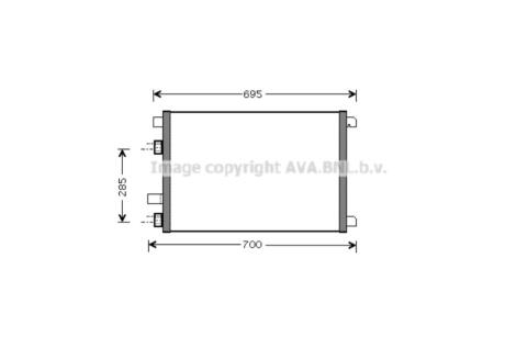 Радиатор кондиционера Renault Megane II 1,4i 1,6i 1,5DCI AVA AVA COOLING RTA5305