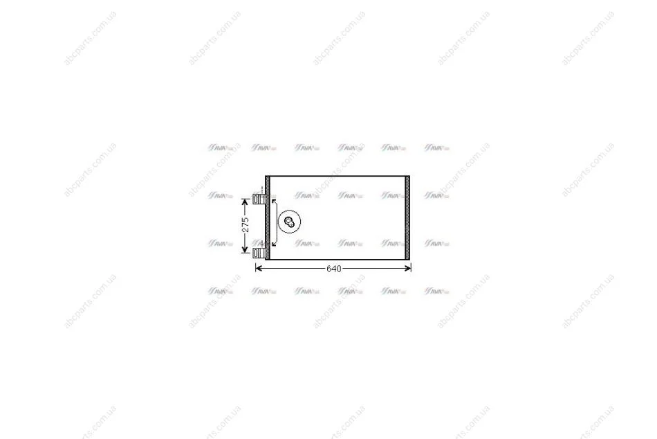 Радіатор кондиціонера MB Citan (13-)/Renault Kangoo II (08-) (RTA5444) AVA AVA COOLING 'RTA5444 (фото 1)