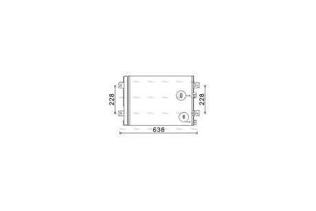 Радіатор кондиціонера Renault Logan I 1,4-1,6i 04>10 AVA AVA COOLING RTA5467D