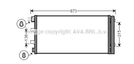 Радиатор кондиционера Renault Master (10-)/Opel Movano (10-) 2.3 CDTI AVA AVA COOLING 'RTA5475D