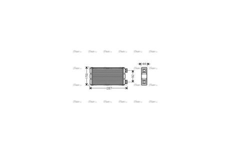 Радиатор отопителя салона Renault Master II Opel Movano I AVA AVA COOLING RTA6457