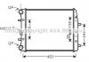 Радиатор охлаждения двигателя AVA AVA COOLING SAA2005 (фото 2)