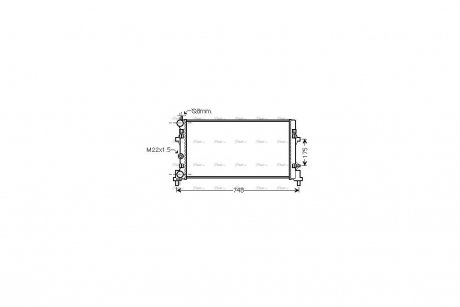 Радиатор охлаждения двигателя AVA AVA COOLING STA2037