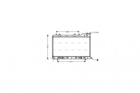 Радіатор охолодження двигуна Subaru Forester 03>08 MT/AT AC+/- AVA AVA COOLING SU2054