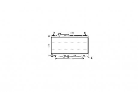 Радиатор охлаждения двигателя AVA AVA COOLING SU2065