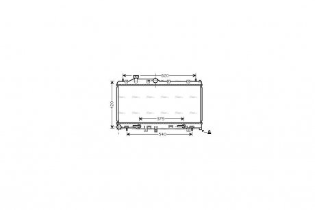 Радіатор охолодження двигуна Subaru Forester 2,0i 2,5i 08>, Impreza 1,5i 2,0i 07> AVA AVA COOLING SU2066