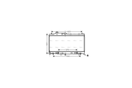Радіатор охолодження двигуна Subaru Forester 2,0i 2,5i 08>, Impreza 1,5i 2,0i 07> AVA AVA COOLING SU2066