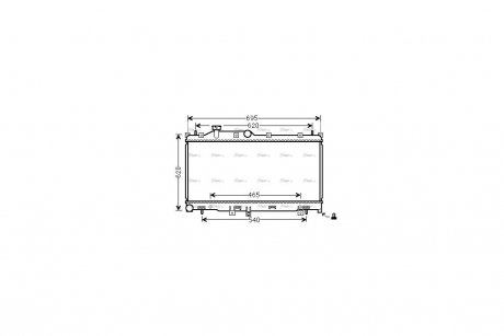 Радіатор охолодження двигуна AVA AVA COOLING SU2110