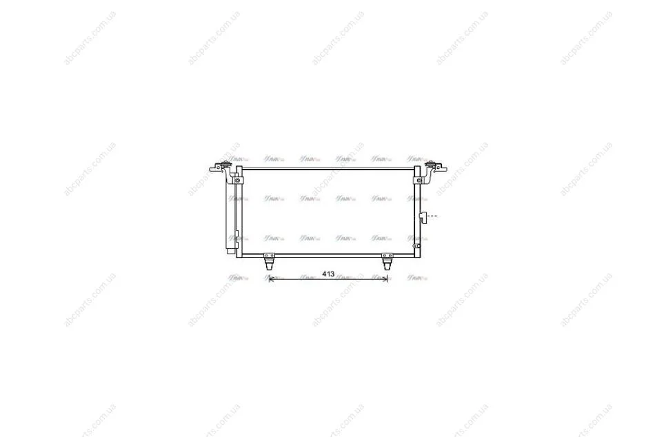 Радіатор кондиціонера Subaru Outback, Legacy (09-) (SU5084D) AVA AVA COOLING 'SU5084D (фото 1)