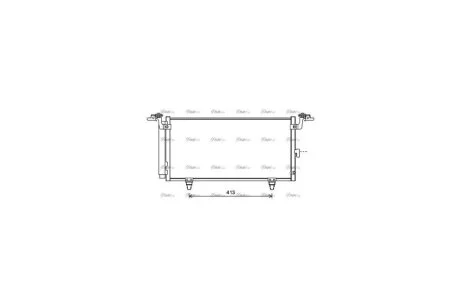Радіатор кондиціонера Subaru Outback, Legacy (09-) (SU5084D) AVA AVA COOLING 'SU5084D