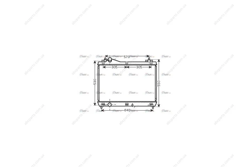 Радиатор охлаждения двигателя Suzuki Grand Vitara (05-) MT (SZ2104) AVA AVA COOLING 'SZ2104 (фото 1)