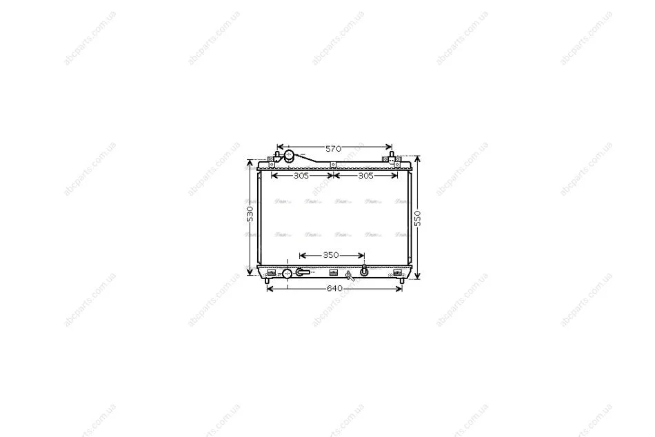 Радиатор охлаждения двигателя Suzuki Grand Vitara (05-) 2.0i 2.4i AT AVA AVA COOLING SZ2105 (фото 1)
