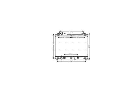Радіатор охолодження двигуна Suzuki Grand Vitara (05-) 2.0i 2.4i AT AVA AVA COOLING SZ2105
