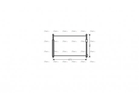 Радіатор кондиціонера Suzuki Grand Vitara (05-) 2,0i 2,4i AVA AVA COOLING SZ5108D