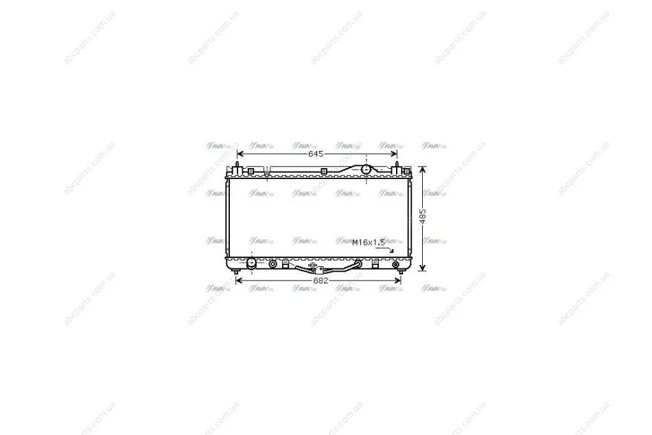 Радіатор охолодження двигуна Toyota Camry XV30 (01-) 3.0 VVTi AVA AVA COOLING TO2303 (фото 1)