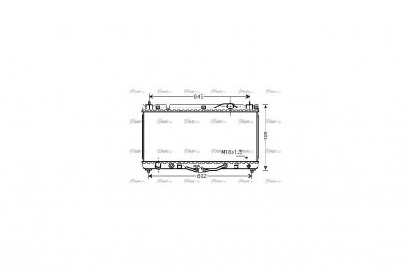 Радиатор охлаждения двигателя Toyota Camry 3,0i 01>06 MT/AT AC+/- AVA AVA COOLING TO2303