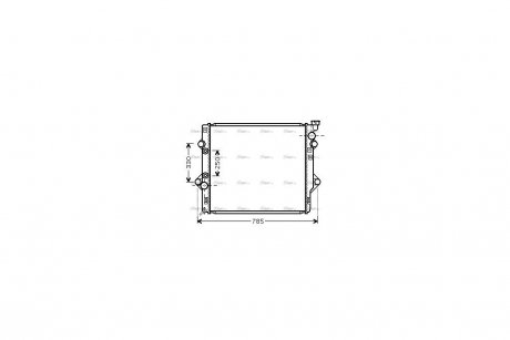 Радиатор охлаждения двигателя AVA AVA COOLING TO2367