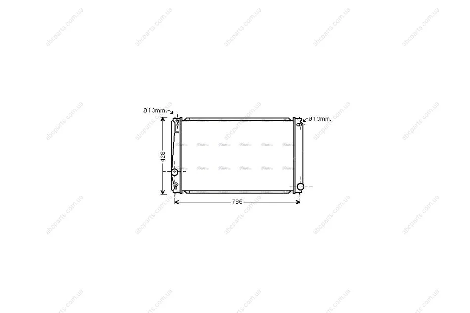 Радіатор охолодження двигуна Toyota Rav4 2,0i 2,5i 08>12, 12> AT AC+/- AVA AVA COOLING TO2419 (фото 1)