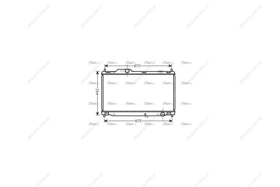 Радиатор охлаждения двигателя Lexus IS250 (06-) (TO2461) AVA AVA COOLING 'TO2461 (фото 1)