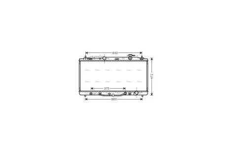Радіатор охолодження двигуна Toyota Camry 3,5i 07> AT AC+/- AVA AVA COOLING TO2473