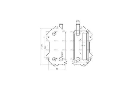 Радиатор масляный Toyota Avensis (03-), RAV4 (06-), Verso (09-) 2.0D, 2.2D AVA AVA COOLING 'TO3792