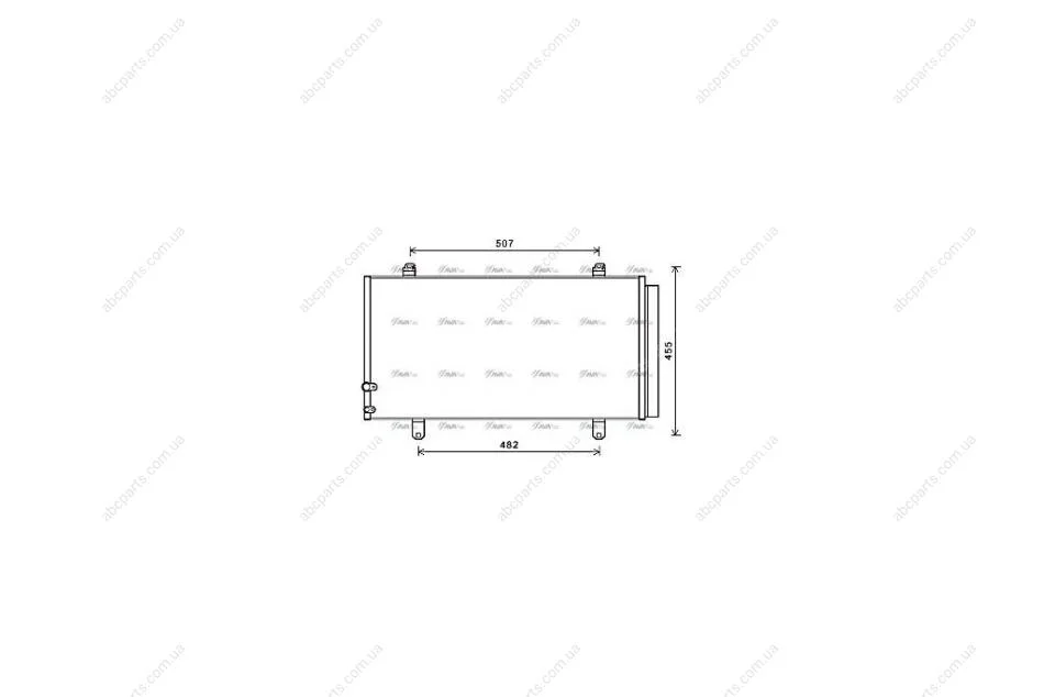 Радіатор кондиціонера Toyota Camry (11-19)/Lexus ES (14-18) (TO5698D) AVA AVA COOLING 'TO5698D (фото 1)