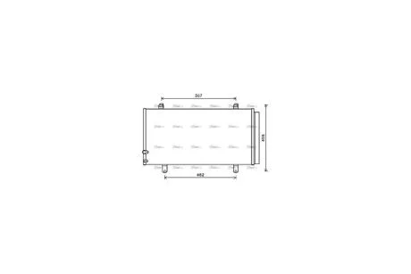 Радиатор кондиционера Toyota Camry (11-19)/Lexus ES (14-18) (TO5698D) AVA AVA COOLING 'TO5698D
