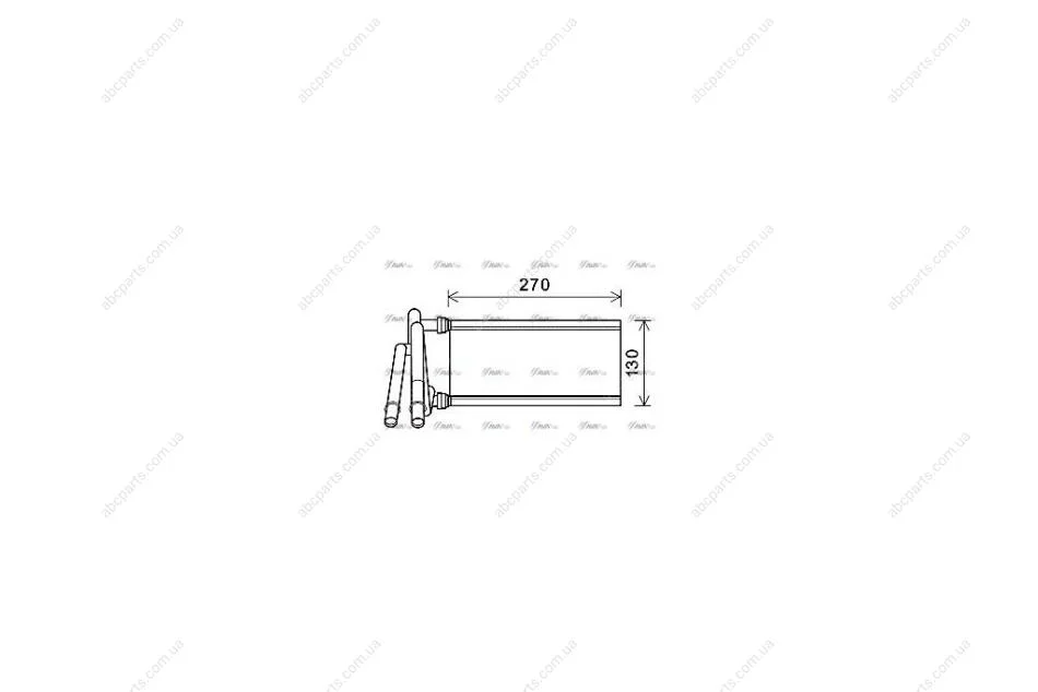 Радиатор отопителя салона Lexus GS (05-11), Lexus IS (06-15) (TO6706) AVA AVA COOLING 'TO6706 (фото 1)