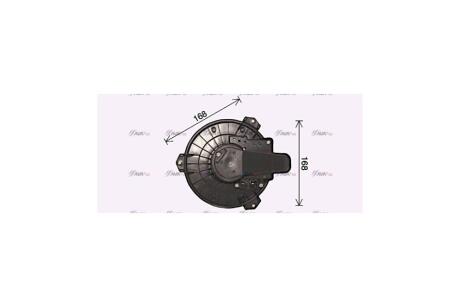 Вентилятор обігрівача салону Toyota Camry V40 V50, Venza, Lexus RX 08> ES 13> AVA AVA COOLING TO8751