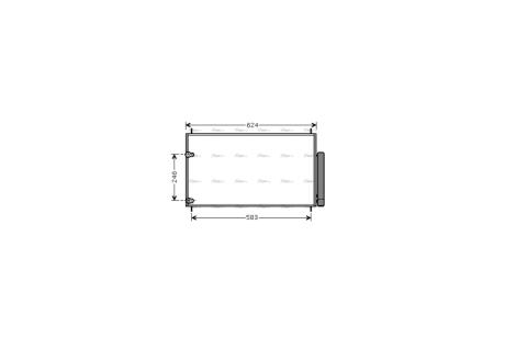 Радіатор кондиціонера Toyota Auris 1,3-1,6i 07> MT SMT, Avensis 1,6-2,0i 09> AVA AVA COOLING TOA5405D