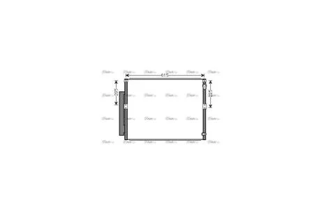Радиатор кондиционера Toyota Prado 3.0D (03-), FJ Cruiser 4.0i (05-)/Lexus GX 4.7i (02-) (TOA5564D) AVA AVA COOLING 'TOA5564D