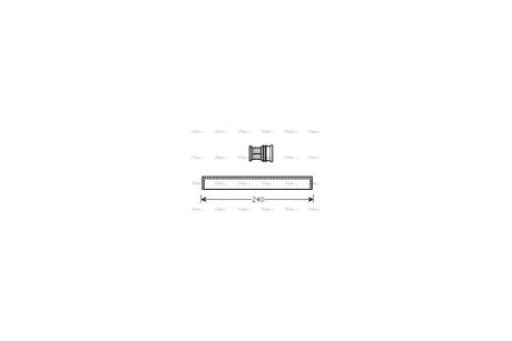 Осушувач кондиціонера Toyota LC100 02>07 4,7i, Avensis 03>08, RX300-350 02>08, Suzuki Grand Vitara 2,0i 05> (TOD349) AVA AVA COOLING 'TOD349