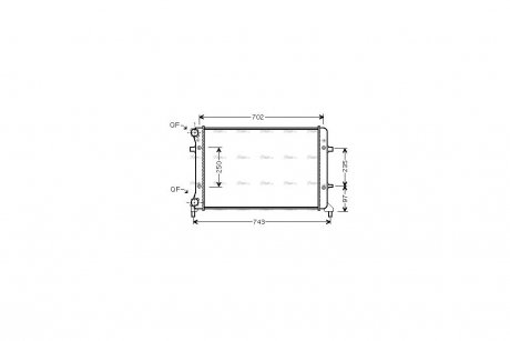 Радиатор охлаждения двигателя AVA AVA COOLING VN2204