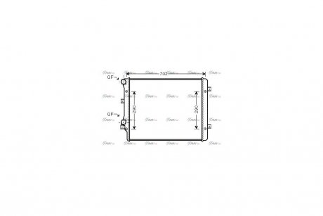 Радиатор охлаждения двигателя AVA AVA COOLING VN2207