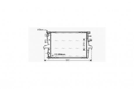 Радиатор охлаждения двигателя AVA AVA COOLING VN2230