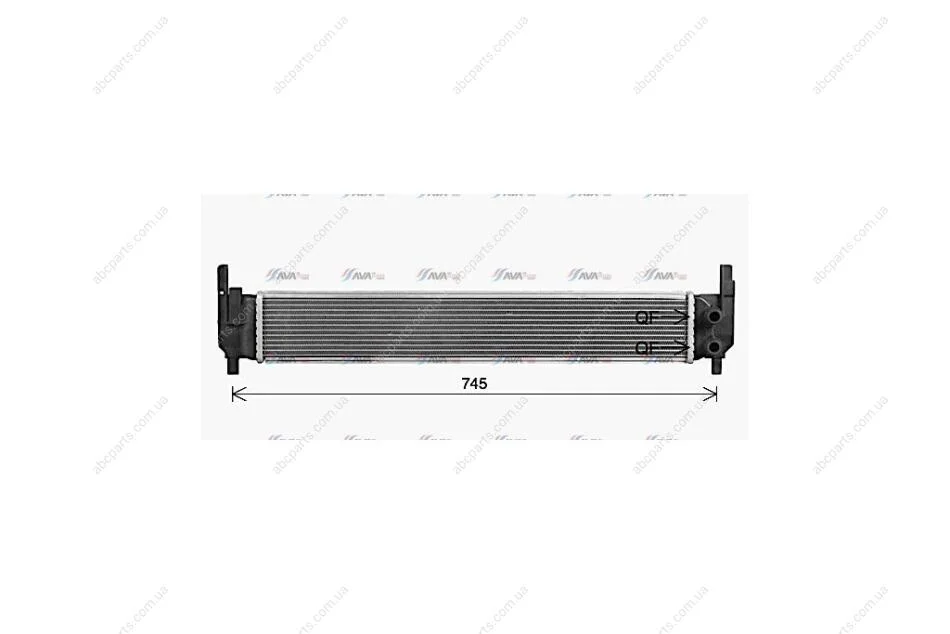 Радиатор жидкости интеркулера VW Golf VII 1,6TDI (VN2420) AVA AVA COOLING 'VN2420 (фото 1)