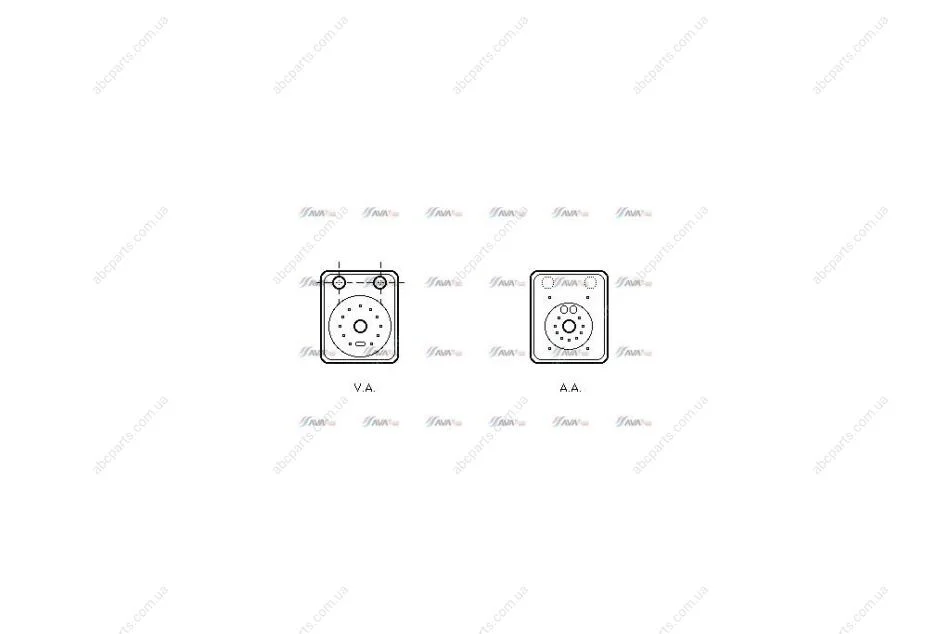 Радіатор масляний Audi A4 A6 A8 Q5 Q7 (VN3093) AVA AVA COOLING 'VN3093 (фото 1)