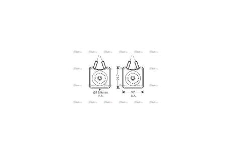 Радіатор масляний Audi A3 (97-), A4 (95-)/Seat Leon (99-)/Skoda Octavia (97-)/VW Golf (98-), Crafter (06-) AVA AVA COOLING 'VN3215
