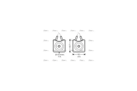 Радіатор масляний Audi A3 (97-), A4 (95-)/Seat Leon (99-)/Skoda Octavia (97-)/VW Golf (98-), Crafter (06-) (VN3215) AVA AVA COOLING 'VN3215