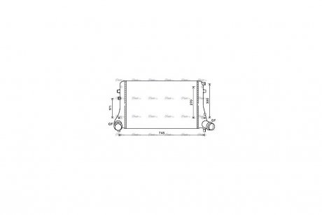 Интеркулер VAG Golf VI Jetta III IV 2,0TDI AVA AVA COOLING VN4377